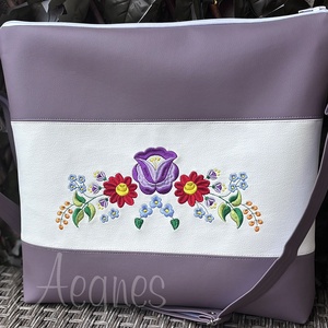 Lila táskaszett - táska & tok - kézitáska & válltáska - vállon átvethető táska - Meska.hu