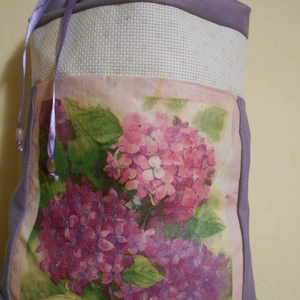 Egyedi, névre szóló ajándék vászon tasak, tároló, Táska & Tok, Kézitáska & válltáska, Decoupage, transzfer és szalvétatechnika, Hímzés, Meska