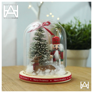Karácsonyi dísz üvegbúrában - karácsony - karácsonyi lakásdekoráció - karácsonyi lakásdíszek - Meska.hu