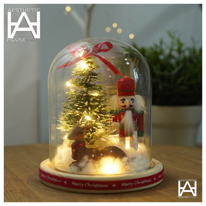 Karácsonyi dísz üvegbúrában, Karácsony, Karácsonyi lakásdekoráció, Karácsonyi lakásdíszek, Mindenmás, MESKA