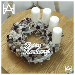 Adventi koszorú - karácsony - adventi díszek - adventi koszorú - Meska.hu