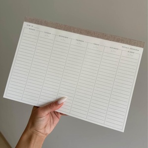 Heti tervező/letépő planner - otthon & életmód - papír, írószer - naptár & tervező - Meska.hu