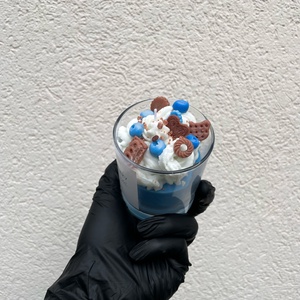 Desszert Szójagyertya Blueberry - kézműves gyertya  - otthon & életmód - gyertya, illat, aroma - gyertya - Meska.hu