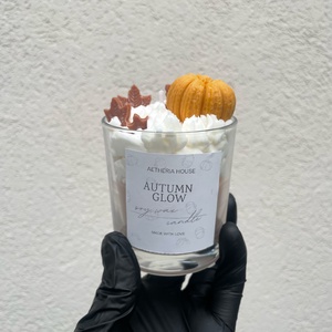 Őszi szójagyertya Autumn Glow - Kézműves gyertya - otthon & életmód - gyertya, illat, aroma - gyertya - Meska.hu