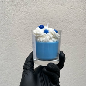 Desszert Szójagyertya Blueberry - kézműves gyertya  - otthon & életmód - gyertya, illat, aroma - gyertya - Meska.hu