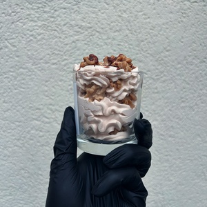 Walnut Delight  Kézműves Diós Gyertya Természetes Illattal - otthon & életmód - gyertya, illat, aroma - gyertya - Meska.hu