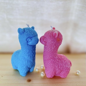 Alpaka formagyertya � cuki állatos dekor gyertya, választható színekben, ajándék ötlet, Otthon & Életmód, Gyertya, illat, aroma, Gyertya, , MESKA