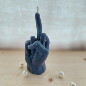 Kéz formagyertya középső ujjal � vicces, vagány dekor gyertya, különleges ajándék - otthon & életmód - gyertya, illat, aroma - gyertya - Meska.hu