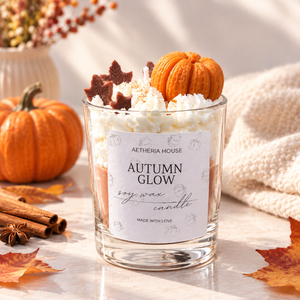 Őszi szójagyertya Autumn Glow - Kézműves gyertya, Otthon & Életmód, Gyertya, illat, aroma, Gyertya, , MESKA