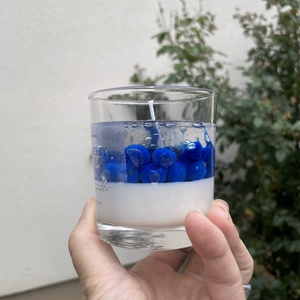 250 ml áfonya illatú szójagyertya � kézműves desszert gyertya gyümölcsökkel � egyedi ajándék - otthon & életmód - gyertya, illat, aroma - gyertya - Meska.hu