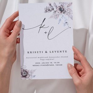 Esküvői meghívó - Dusty rose, Esküvő, Meghívó & Kártya, Meghívó, Fotó, grafika, rajz, illusztráció, MESKA