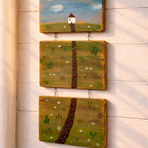 Nagymama háza - rusztikus falikép - Meska.hu