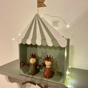 Menta babapolc, cirkuszos polc - baba - mama - babaszobabútor - polc, fogas - Meska.hu