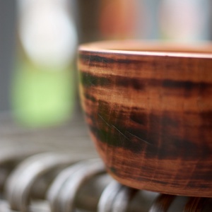 Cseresznyefa tál - égetett külsővel - otthon & életmód - konyhafelszerelés, tálalás - tálalás - kínálótál - Meska.hu