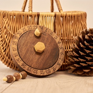 Faragott adventi naptár, Otthon & Életmód, Dekoráció, Asztal és polc dekoráció, Dekorációs tál, tartó, Famegmunkálás, MESKA