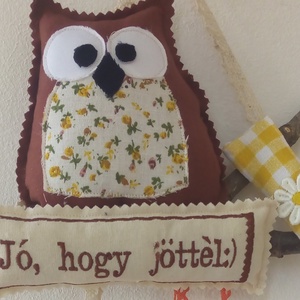 baglyos ajtódísz - otthon & életmód - dekoráció - Meska.hu