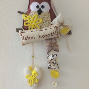 baglyos ajtódísz -  - Meska.hu