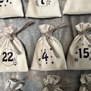 Textil adventi naptár  - karácsony - adventi díszek - adventi naptár - Meska.hu