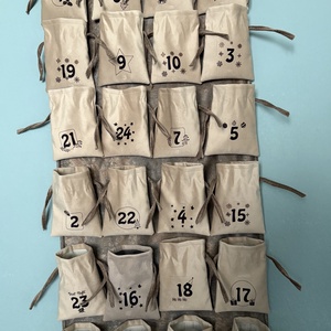 Textil adventi naptár  - karácsony - adventi díszek - adventi naptár - Meska.hu