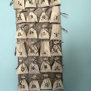 Textil adventi naptár  - karácsony - adventi díszek - adventi naptár - Meska.hu