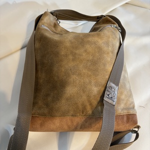 Barna, cica mintás 2 in 1 táska - táska & tok - hátizsák - hátizsák - Meska.hu