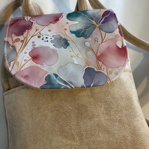 hátitáska levélvarázslattal - táska & tok - hátizsák - kishátizsák - Meska.hu