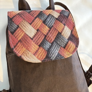 hátitáska �szövéssel - táska & tok - hátizsák - kishátizsák - Meska.hu