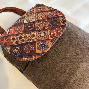 hátitáska csempemintával - táska & tok - hátizsák - kishátizsák - Meska.hu