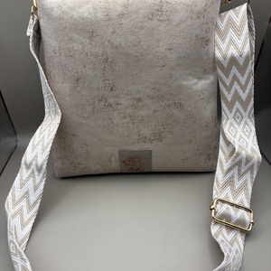 Beige oldaltáska  - táska & tok - kézitáska & válltáska - kézitáska - Meska.hu