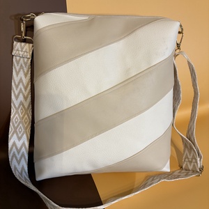 Csíkos oldaltáska  - táska & tok - kézitáska & válltáska - kézitáska - Meska.hu
