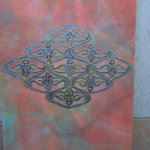 Ősi Magyar motívum festmény -  - Meska.hu