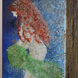 Istar ébredése akril festmény/The awakening of Ishtar acrylic painting - művészet - festmény - akril - Meska.hu