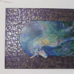 Atais vagy Ata Isis 70x90 akril festmény - művészet - festmény - akril - Meska.hu