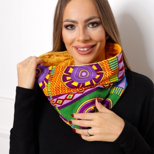 Lila Adinkra csősál - Meska.hu