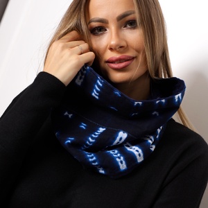 Indigó csősál - ruha & divat - sál, sapka, kendő - sál - Meska.hu