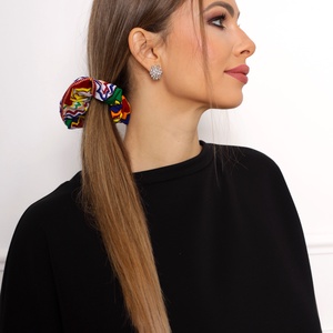 Kék Adinkra scrunchie, Ruha & Divat, Hajdísz & Hajcsat, Hajgumi, Varrás, MESKA