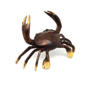 Réz figura rák óarany 7x11cm, Otthon & Életmód, Dekoráció, Dísztárgy, , MESKA