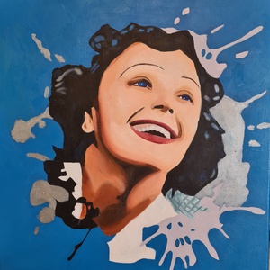 Piaf, Művészet, Festmény, Akril, , MESKA