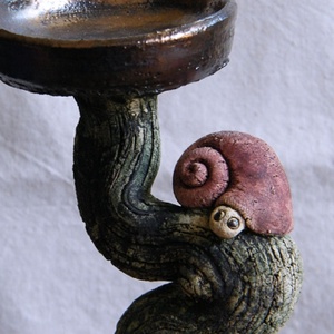 Borbolya apó kerámia mécsestartó -  - Meska.hu