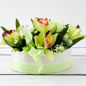 Orchideás virágdoboz  - esküvő - dekoráció - asztaldísz - Meska.hu