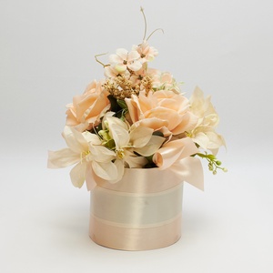 Púder virágbox - esküvő - dekoráció - asztaldísz - Meska.hu