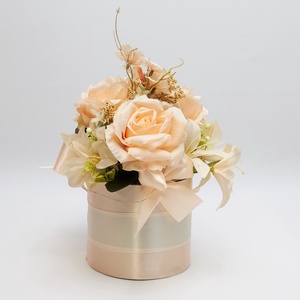 Púder virágbox - esküvő - dekoráció - asztaldísz - Meska.hu