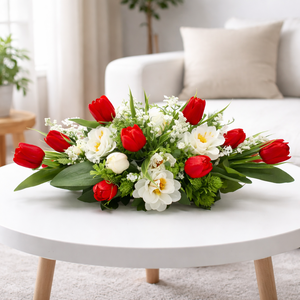  Piros�Fehér Elegancia  - otthon & életmód - dekoráció - asztal és polc dekoráció - asztaldísz - Meska.hu