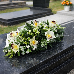 Orchidea � Elegáns sírdísz  - otthon & életmód - vallás - temetkezési tárgy - sírdísz, kegyeleti dísz - Meska.hu