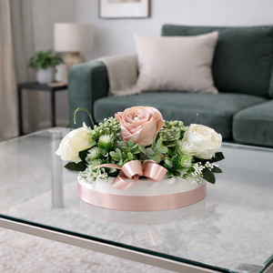  Pasztell virágkompozíció  - esküvő - dekoráció - asztaldísz - Meska.hu