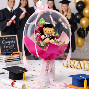 Ballagási macis ballonos csokor �  különleges ballagási ajándék, diplomaosztó ajándék, Otthon & Életmód, Virágdekoráció, Virágok, Virágcsokor, , MESKA