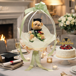 Ballagási macis ballonos csokor �  különleges ballagási ajándék, diplomaosztó ajándék - otthon & életmód - virágdekoráció - virágok - virágcsokor - Meska.hu