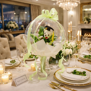 Ballagási macis ballonos csokor �  különleges ballagási ajándék, diplomaosztó ajándék - otthon & életmód - virágdekoráció - virágok - virágcsokor - Meska.hu