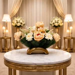 Barack�krém sírdísz kegyeletteljes megemlékezéshez - otthon & életmód - vallás - temetkezési tárgy - sírdísz, kegyeleti dísz - Meska.hu