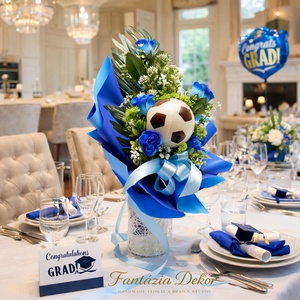 �� Egy csokor kis focistáknak! ��� - otthon & életmód - virágdekoráció - virágok - virágcsokor - Meska.hu